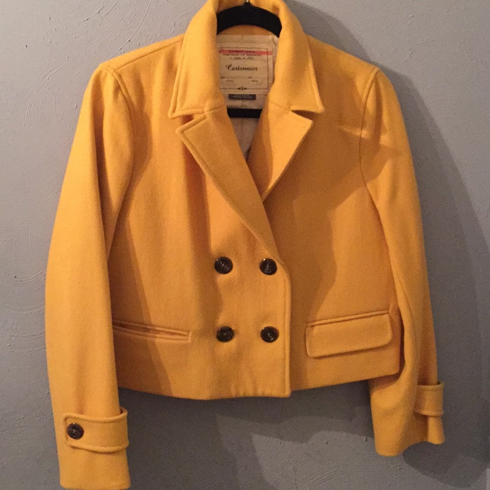 Anthropologie Yellow Blazer